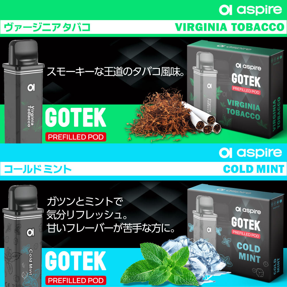 Aspire GOTEK PRO Starter Kit│アスパイア ゴーテック プロ