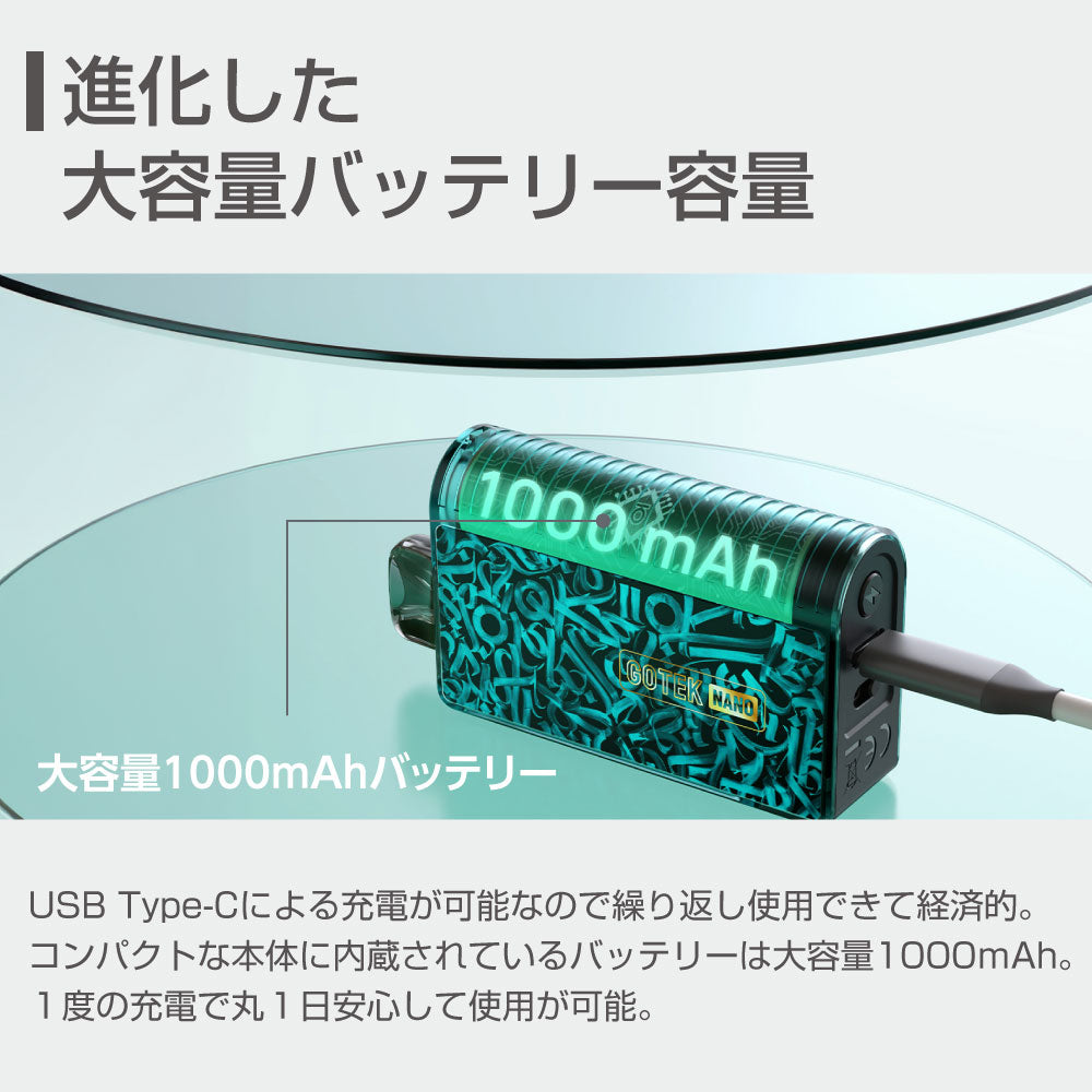 Aspire GOTEK Nano│アスパイア ゴーテック ナノ POD型 VAPE ベイプ