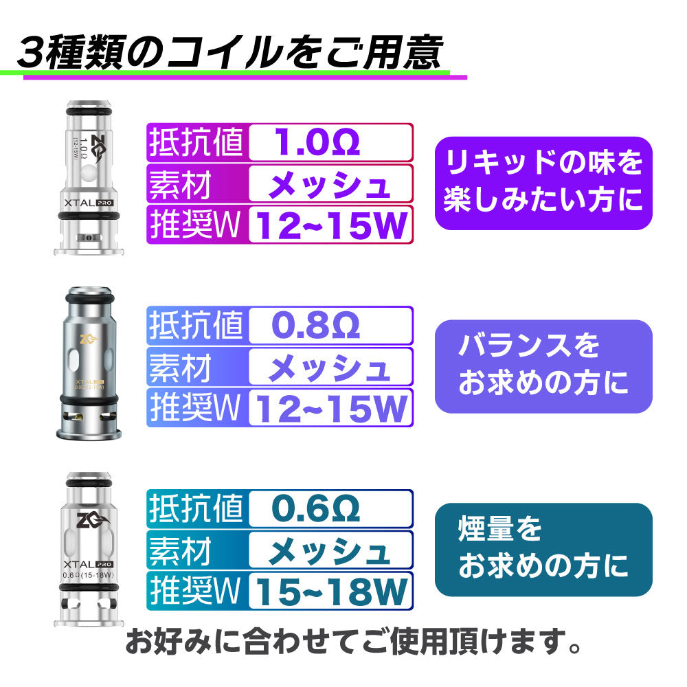 ZQ XTAL MINI 交換用POD5個+選べるリキッド1本セット │ゼットキュー エクスタル ミニ POD型 VAPE ベイプ – デジモク