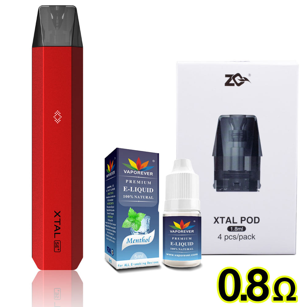 ZQ XTAL SE+ 交換用POD4個＋選べるリキッド1本セット │ゼット